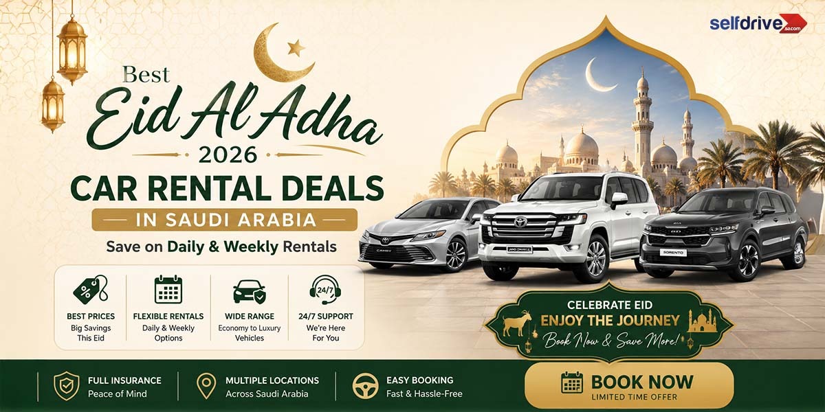 Eid Holiday Car Rental Deals Saudi Arabia 2026 - Enjoy SAR 50 OFF with SelfDrive KSA